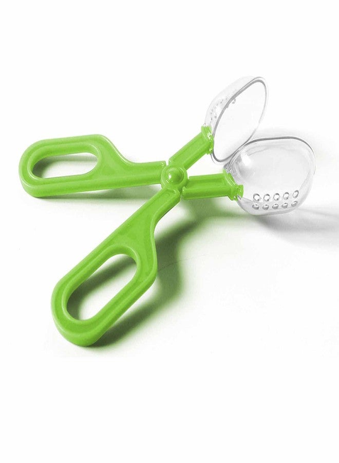 Caylingdee Reptile Feeding Clamp Reptile Poop Scoop Cage Fish Tank Cleaning Tools Green Feeding Tool Feeding Clamp Litter Clamp for Gecko Lizard Bearded Dragon - Image 3